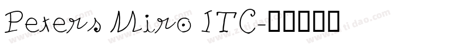 Peters Miro ITC字体转换